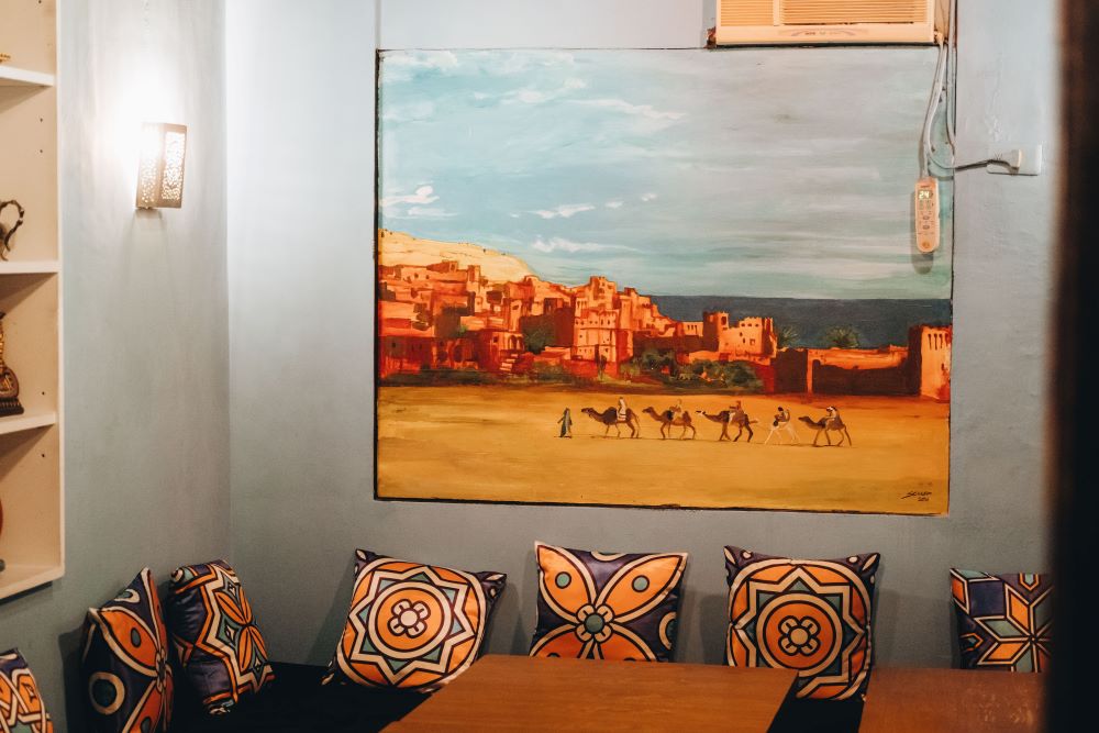 Decorative details at Tajin Moroccan Cuisine