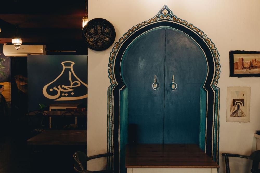 Moroccan decor and atmosphere at Tajin