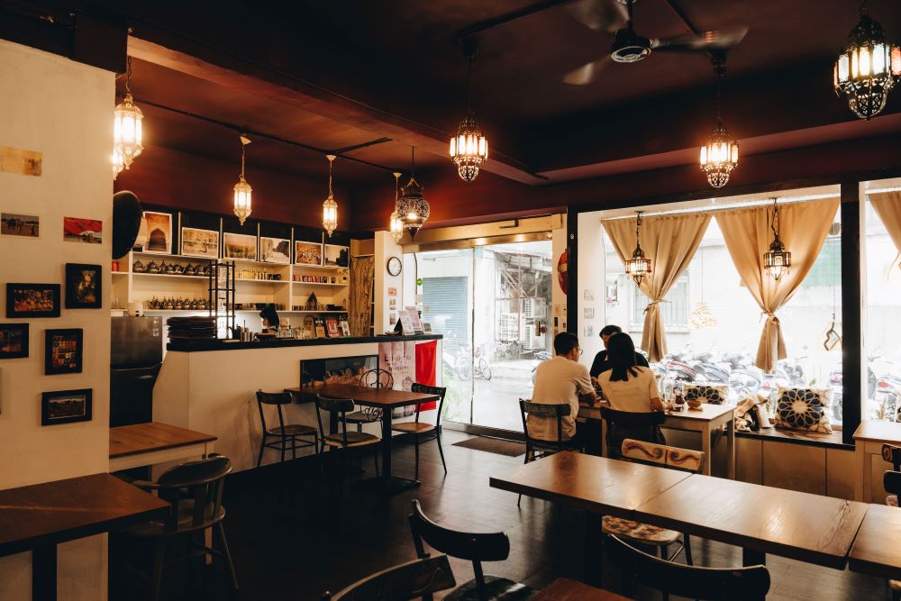 Dining room at Tajin Moroccan Cuisine